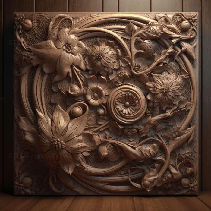 Patterns and decorations (stl dense 3, PATTERN_823) 3D models for cnc